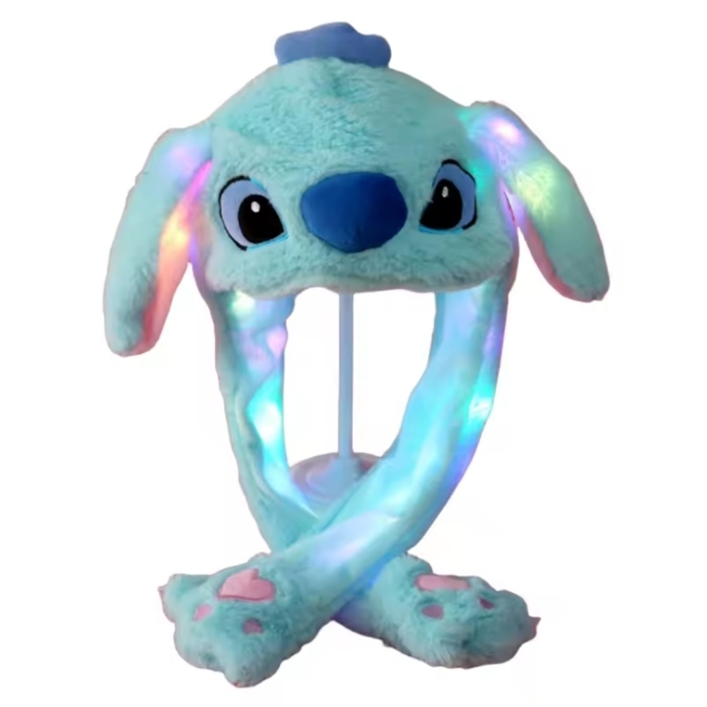 Light-Up Blue Plush Stich, hat.